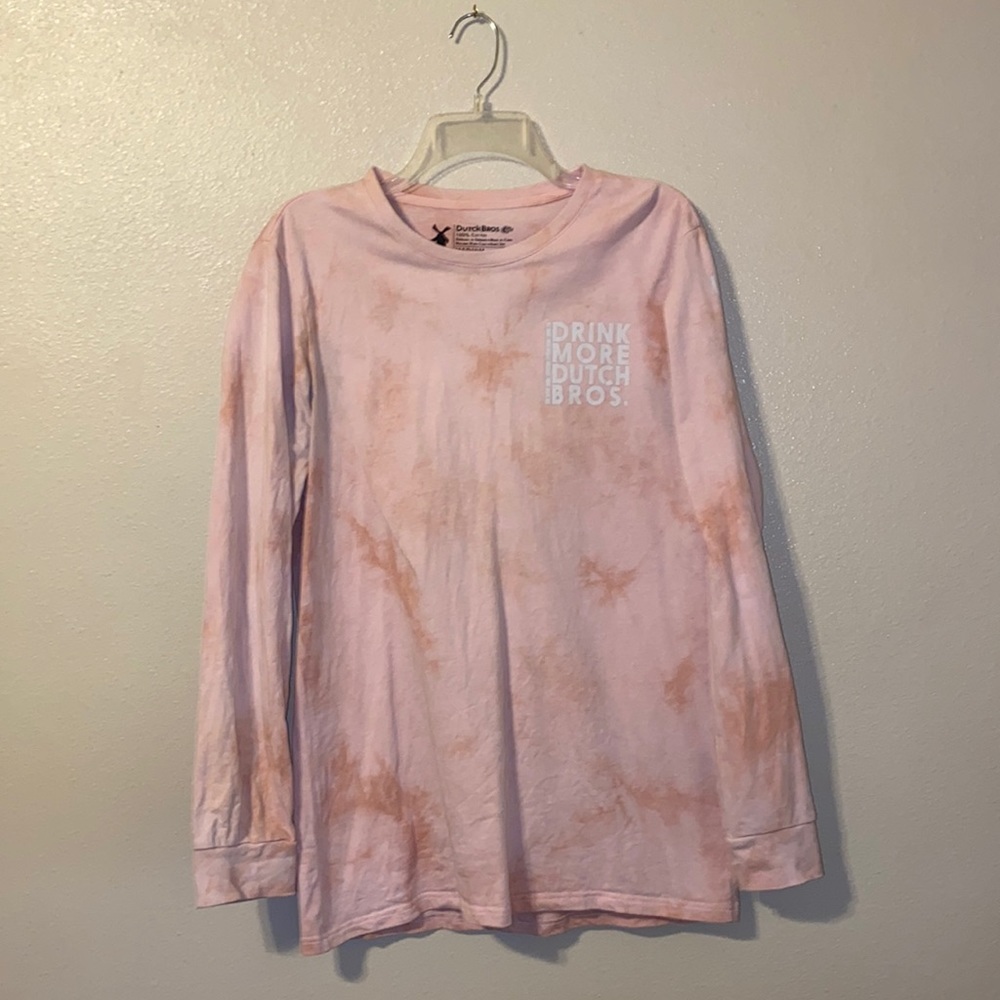 Dutch Bros Women’s Pink Tye Dye Long Sleeve